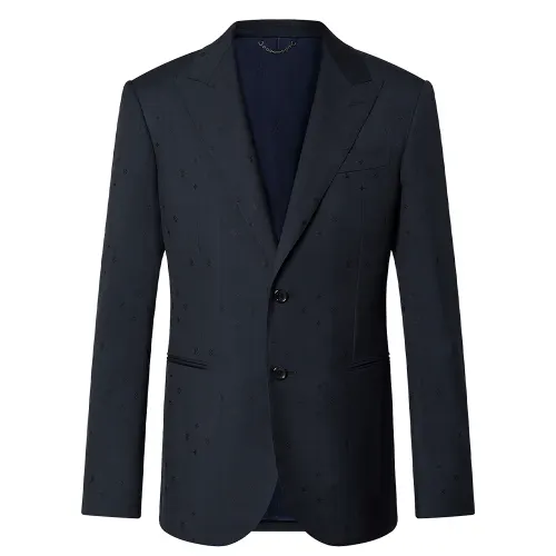 LOUIS VUITTON Business Suit Coat Men's Marine Blue