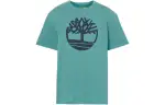 Timberland RIVER TREE T Shirt Men's Cyan