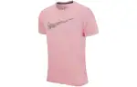 Nike T Shirts Men's Pink Crew Neck Moderate
