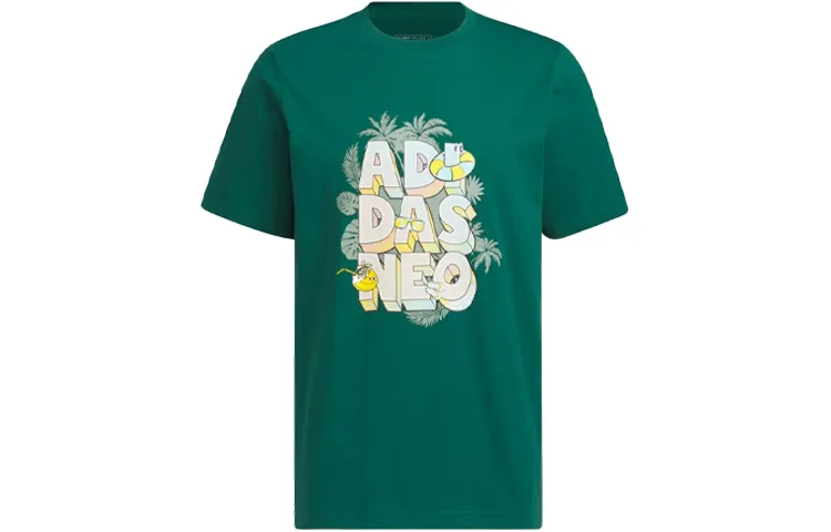Adidas Neo T Shirt Men's Forest Green