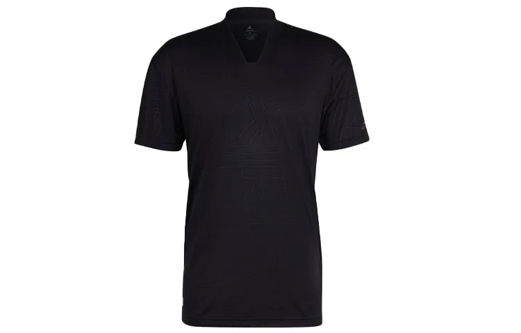 Adidas T-Shirts Men's Black V-neck Moderate Other