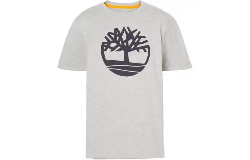 Timberland T Shirts Men's Gray Crew Neck Moderate Straight Fit