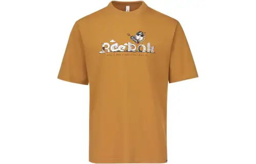 Reebok T Shirts Unisex Brown Crew Neck Moderate Straight Fit