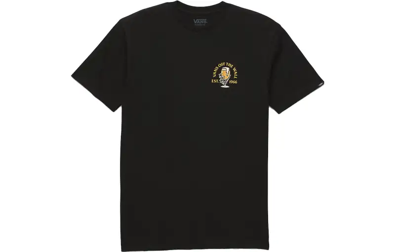 Vans Coldest In Town T Shirts Unisex Black Crew Neck Moderate Straight Fit