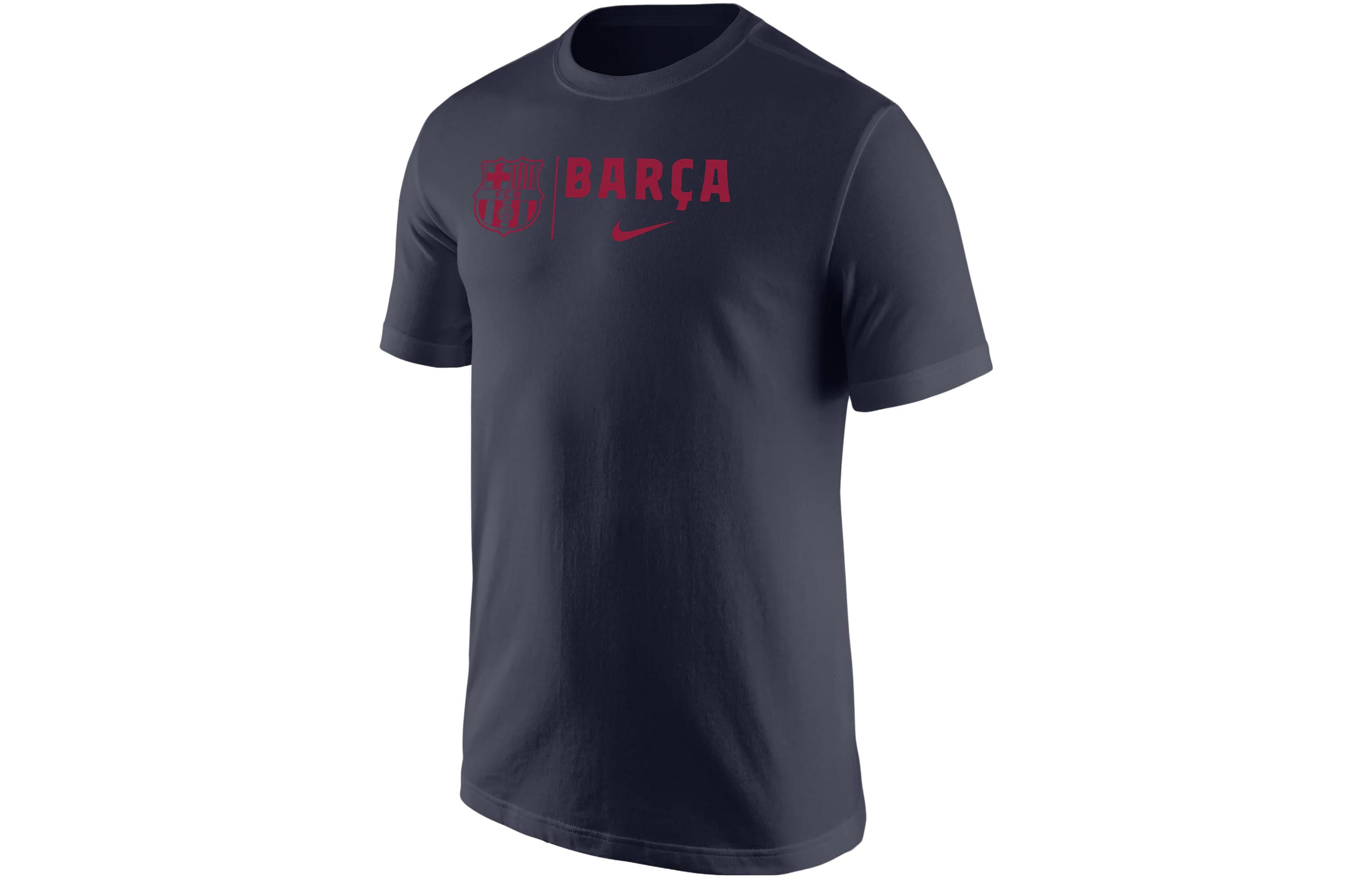 Nike T Shirts Men's Black Crew Neck Moderate Straight Fit