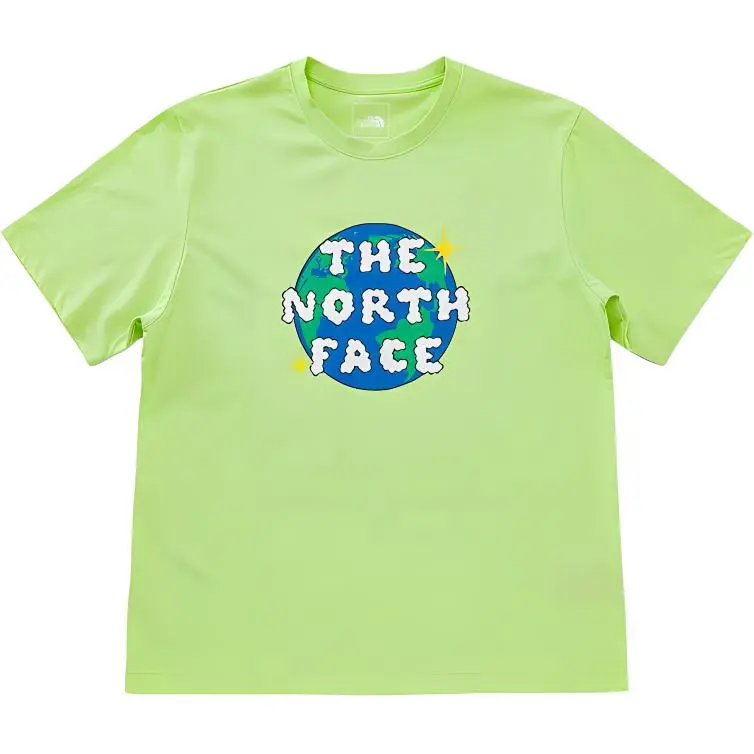 THE NORTH FACE T-Shirts Unisex Green Crew Neck Moderate Straight Fit