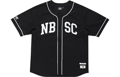 New Balance T Shirts Men's Black Crew Neck Moderate Straight Fit