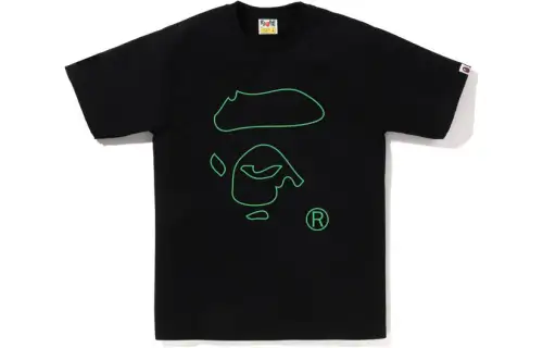 A BATHING APE Lux Sport Pattern Ape Face Tee