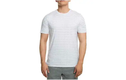 Jordan T Shirts Men's White Crew Neck Moderate Straight Fit