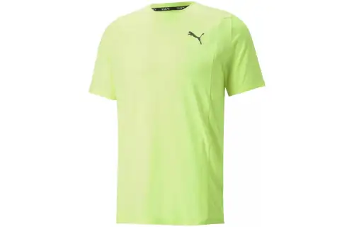 PUMA RUN CLOUDSPUN TEE M LIME SQUEEZE HEATHER T Shirt Men's Green