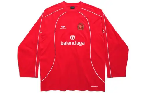 Balenciaga T Shirt Loose Fit Unisex Red