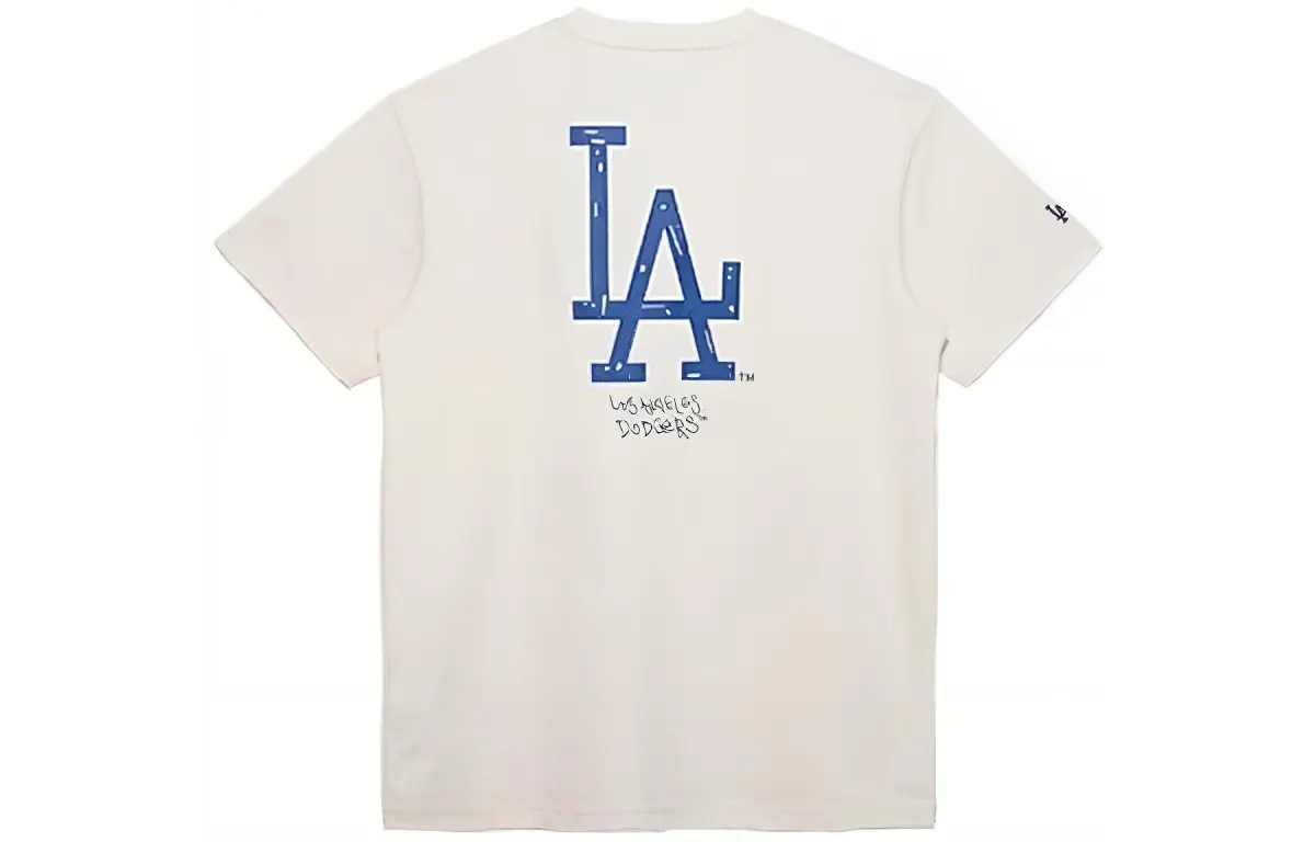 New Era T Shirt Couple, Trendy And Versatile Unisex Ivory White