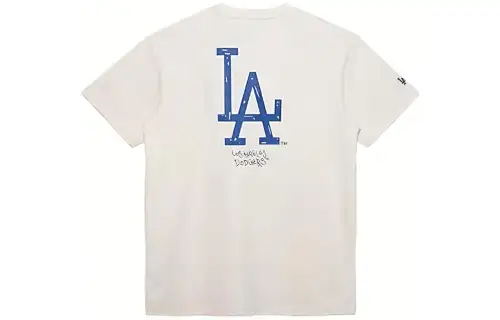 New Era T Shirt Couple, Trendy And Versatile Unisex Ivory White