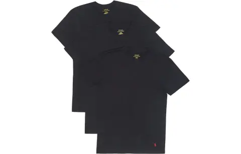 Polo Ralph Lauren T Shirt Classic Version Men's 3 Pack Black