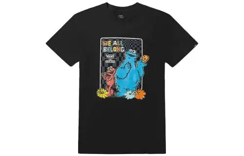 Vans x SESAME STREET T Shirt Unisex Black