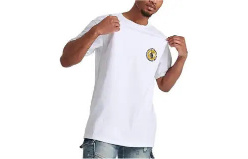 Vans T Shirts Men's White Crew Neck Moderate Straight Fit