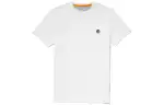 Timberland T Shirts Men's White Crew Neck Moderate Straight Fit