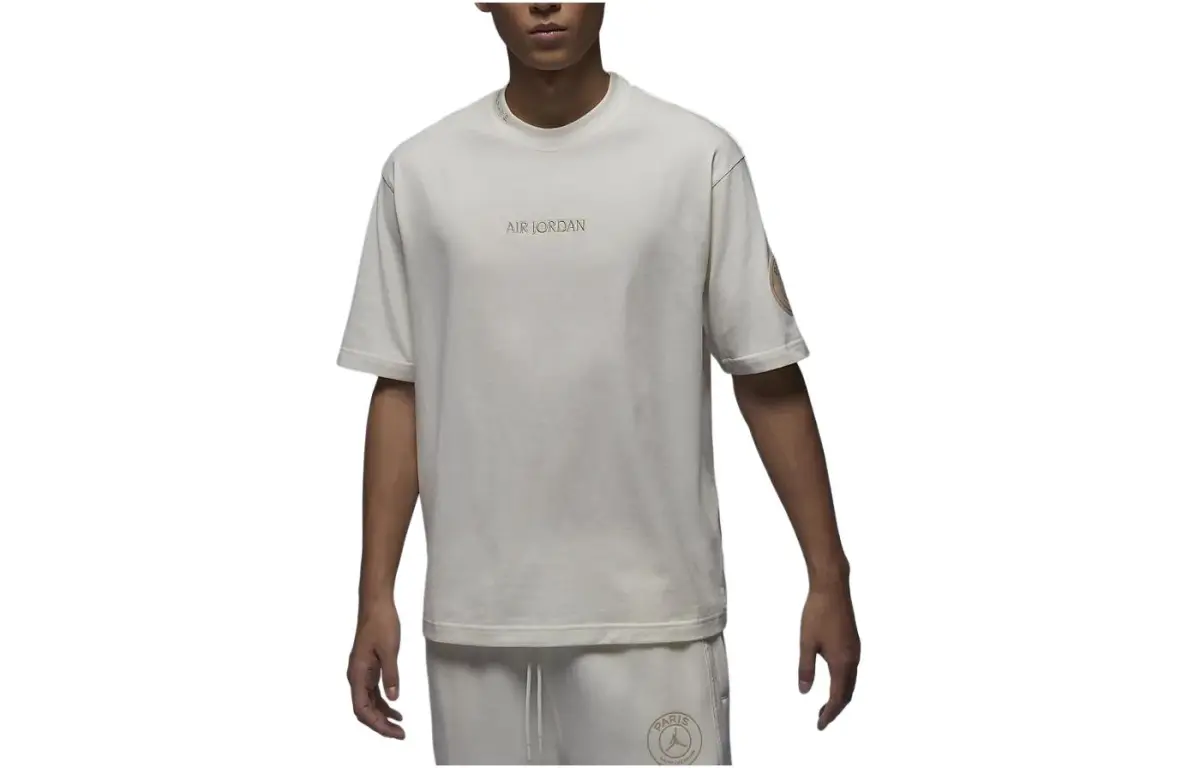 Jordan x PSG SS24 T Shirt Men's Sail White