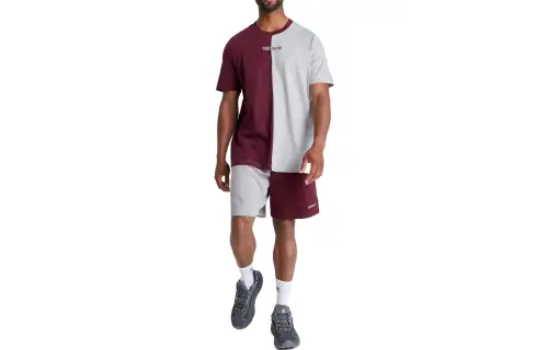Adidas Originals T Shirts Men's Chestnut Gray Crew Neck Moderate Straight Fit