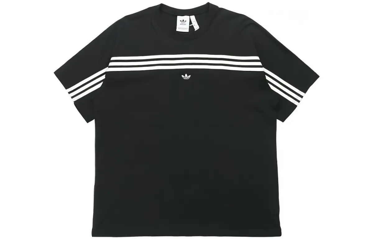 Adidas Originals 3 Stripes T Shirt Japan Version Men's Black