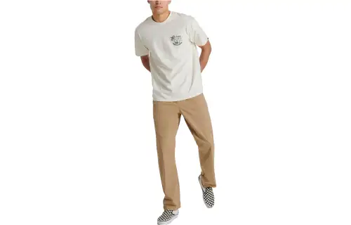 Vans POSITIVITY DEPARTMENT T Shirts Men's White Crew Neck Moderate Straight Fit