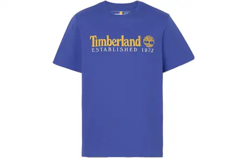 Timberland T Shirts Men's Dark Blue Crew Neck Moderate Straight Fit