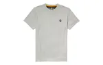 Timberland T Shirts Men's Light Gray Crew Neck Moderate Straight Fit