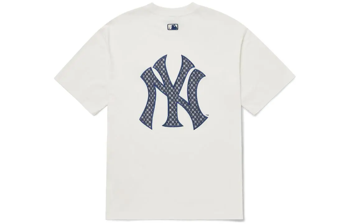 MLB T Shirt Korean Style Unisex White