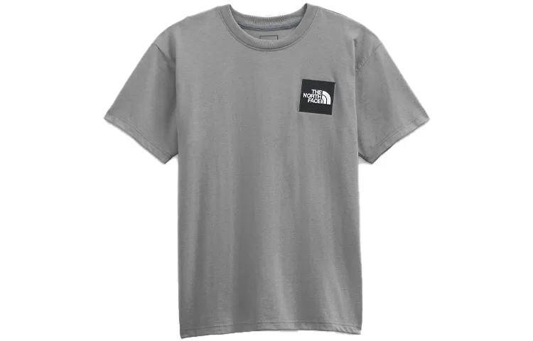 THE NORTH FACE T-Shirts Men's Gray Crew Neck Moderate Straight Fit