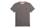 Timberland T Shirts Men's Gray Crew Neck Moderate Straight Fit