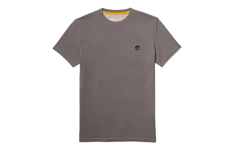 Timberland T Shirts Men's Gray Crew Neck Moderate Straight Fit