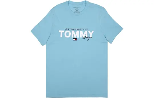 Tommy Hilfiger T Shirts Men's Crew Neck Moderate Straight Fit