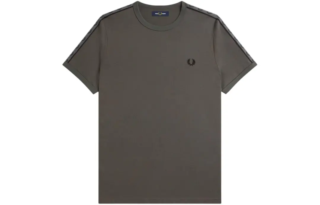 FRED PERRY Contrast-tape T-shirt