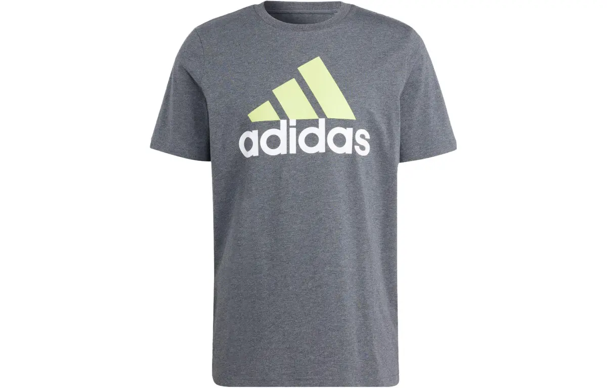 Adidas Essential Set in Sleeve T Shirt Men's Gray