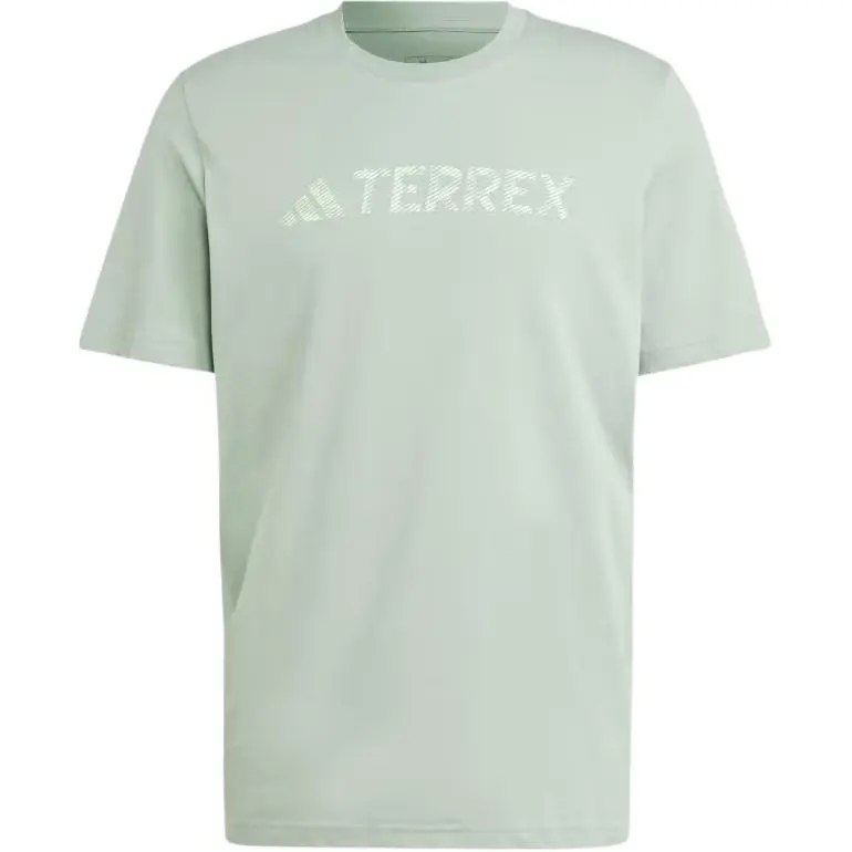Adidas Terrex Classic Logo Tee T Shirt Men's Silver Green