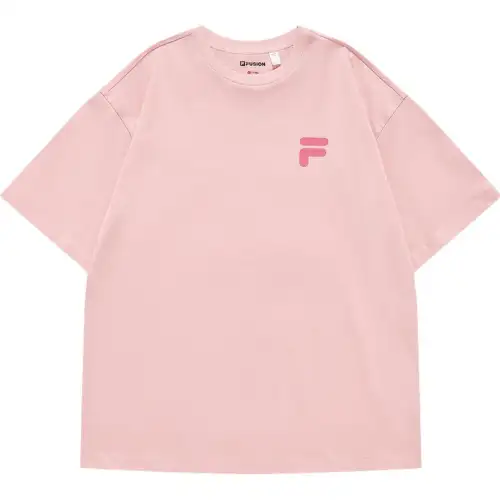 FILA FUSION FOB T Shirt Unisex Youth Pink