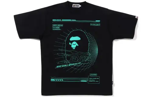 Bape Cyber Bathing Ape Relaxed Fit Tee