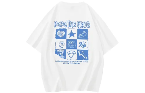 Pepe The Frog T Shirts Unisex Crew Neck Moderate Straight Fit