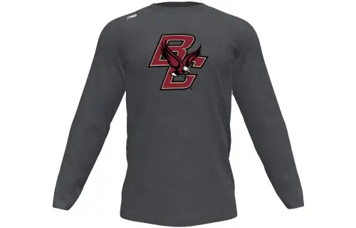 New Balance T Shirts Men's Gray Crew Neck Moderate Straight Fit