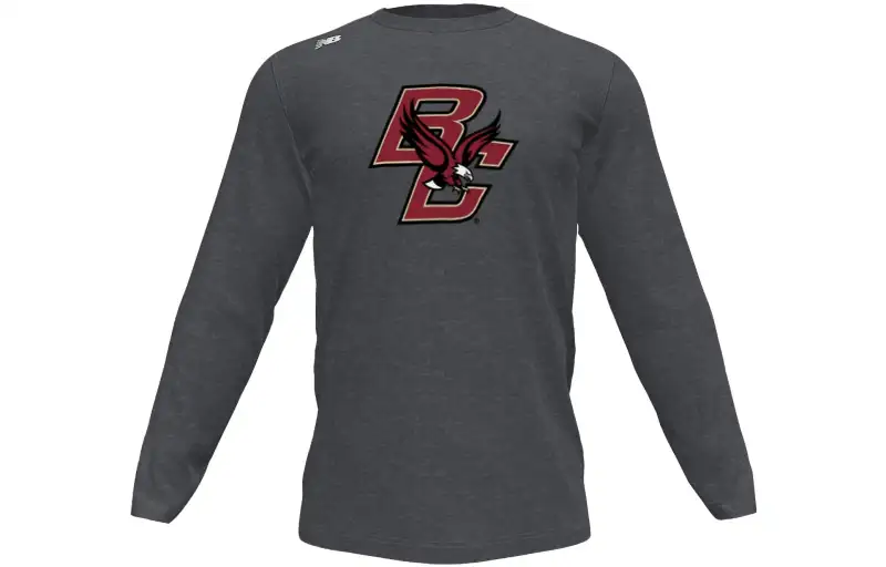 New Balance T Shirts Men's Gray Crew Neck Moderate Straight Fit