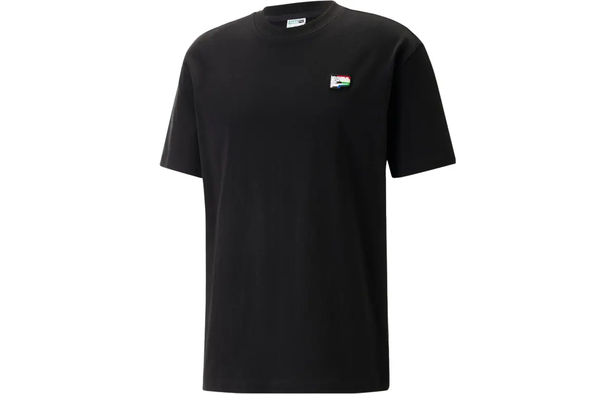 PUMA Set-in Sleeve T-Shirt Unisex Black