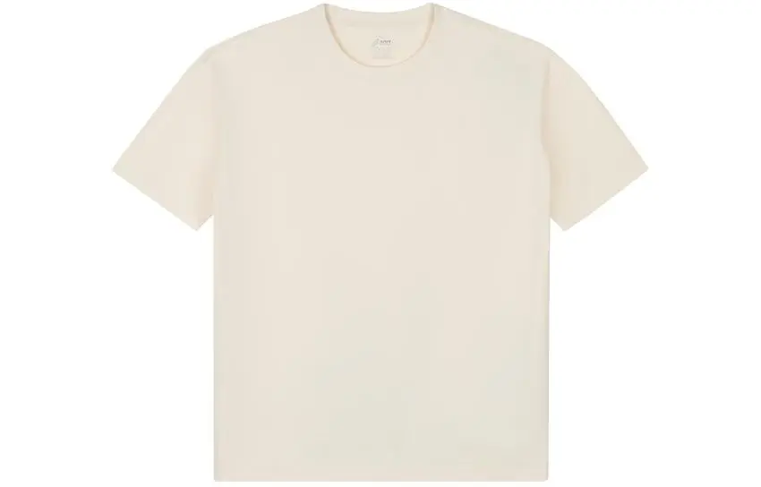 ASICS SPS T-Shirts Unisex Ecru Crew Neck Moderate Straight Fit