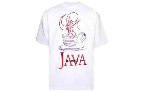 Vetements Java Embroidered T Shirt
