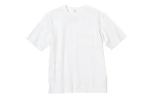 UNIQLO T Shirts Unisex White Crew Neck Moderate Straight Fit