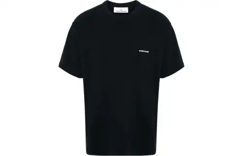 STONE ISLAND Logo-embossed Cotton T-shirt