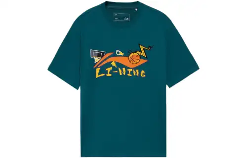 Li Ning T Shirt Men's Dark Spruce Green
