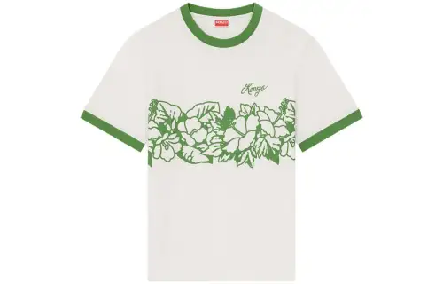 KENZO T Shirts Unisex Green Crew Neck Moderate Straight Fit