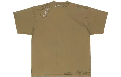 Balenciaga FW22 T Shirt Unisex Army Green