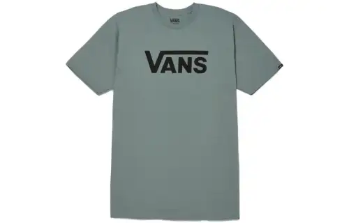 Vans T Shirts Men's Green Crew Neck Moderate Straight Fit