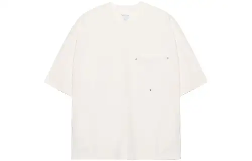 Bottega Veneta FW22 Solid Color Crew Neck Short Sleeved Shirt T Shirt Men's White